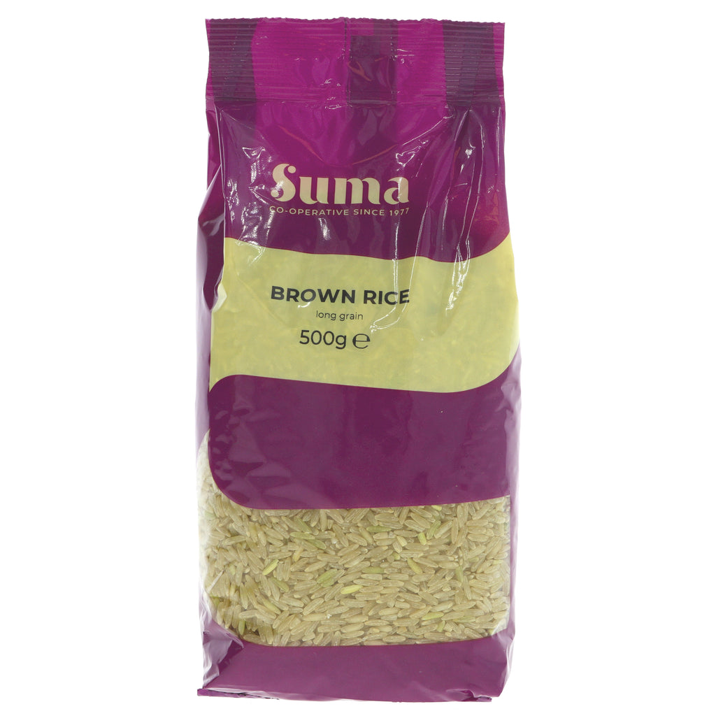 Suma Rice - long grain brown - 500g – AlternativeStores.com