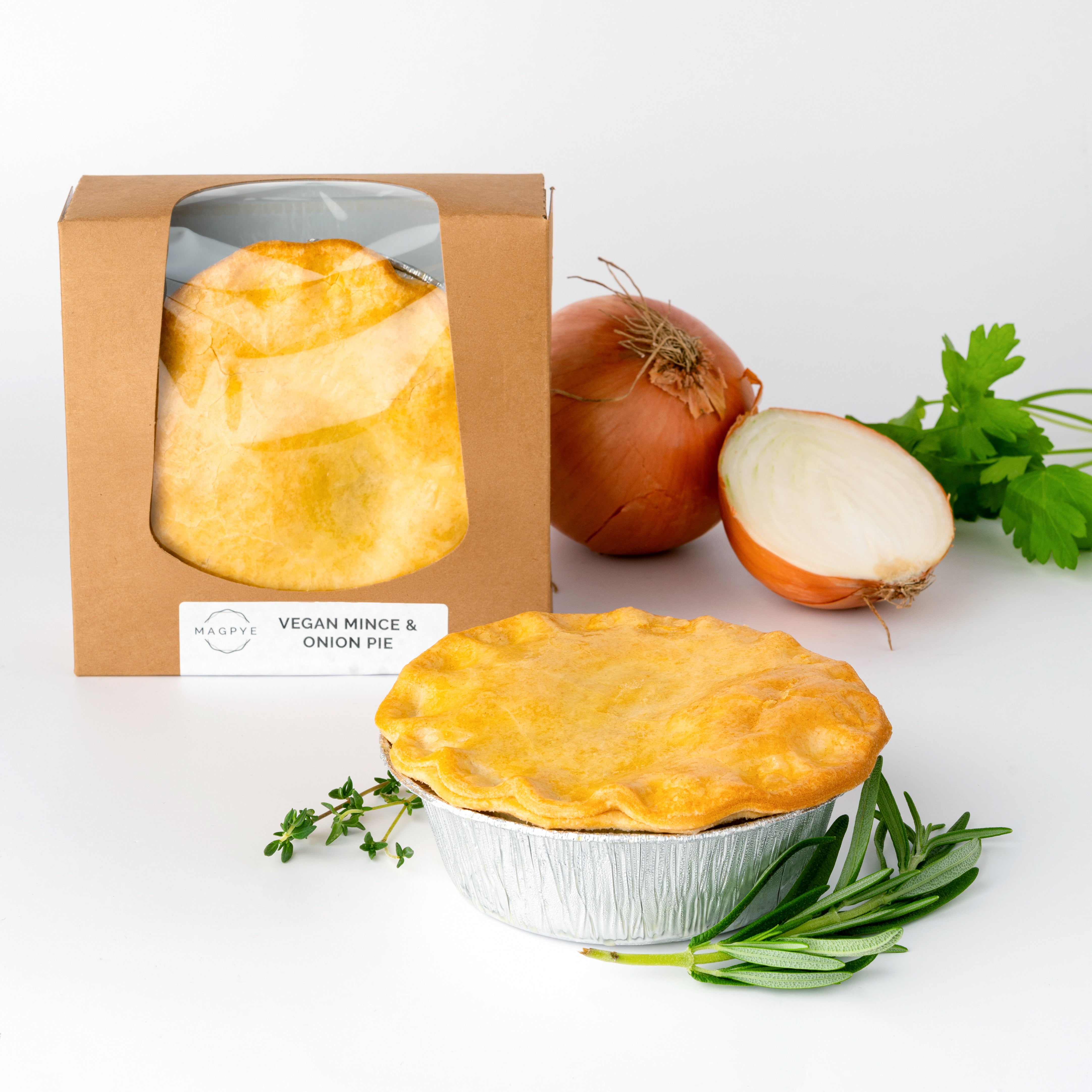 Magpye Vegan Mince Onion Pie 200g – - Main Image
